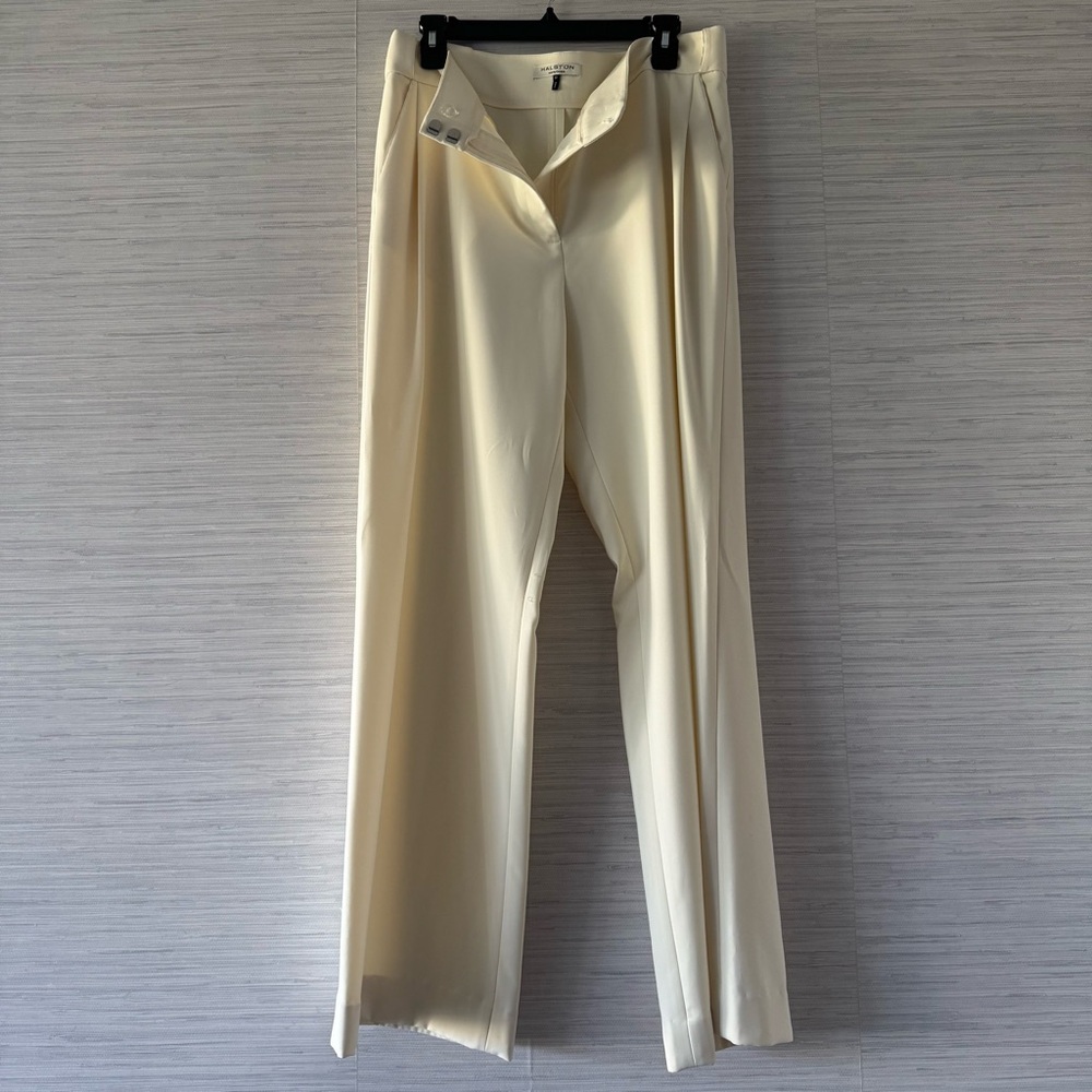 Halston Heritage Cream Trousers